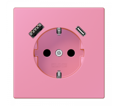 Розетка 2K+З USB Typ AC Jung LC1520-15CA246 Розетка 2K+З USB Typ AC Jung LC1520-15CA246
