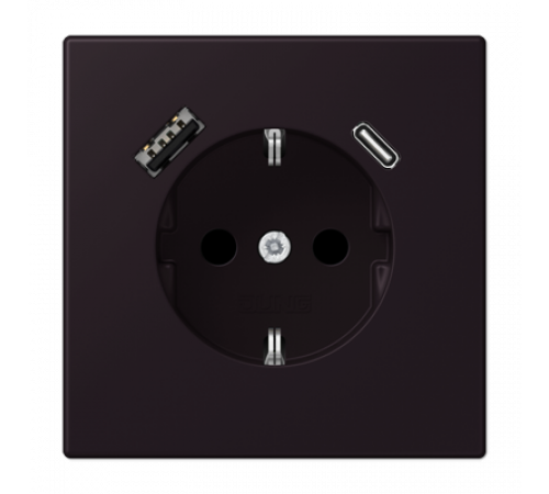Розетка 2K+З USB Typ AC Jung LC1520-15CA248