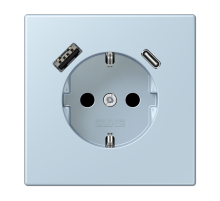 Розетка 2K+З USB Typ AC Jung LC1520-15CA208