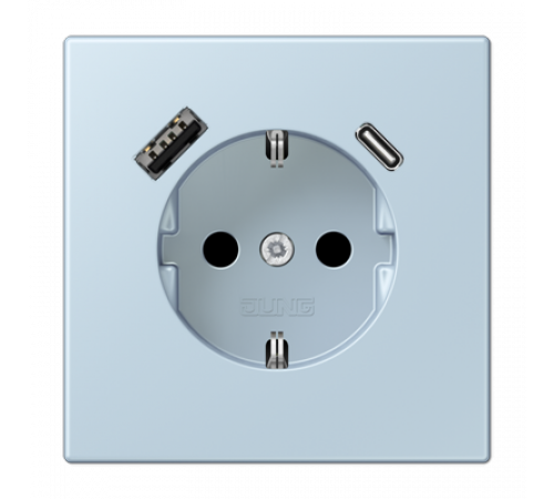 Розетка 2K+З USB Typ AC Jung LC1520-15CA208 Розетка 2K+З USB Typ AC Jung LC1520-15CA208