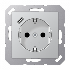 Розетка 2K+З USB Typ C Jung A1520-18CAL