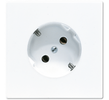 Розетка штепсельная Schuko Jung LS520-45WW