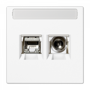 Розетка Smart TV Jung MMDLS4521WWM