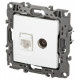 Розетка комбинированная RJ45+TV Эра 12-3110-01М Б0065691