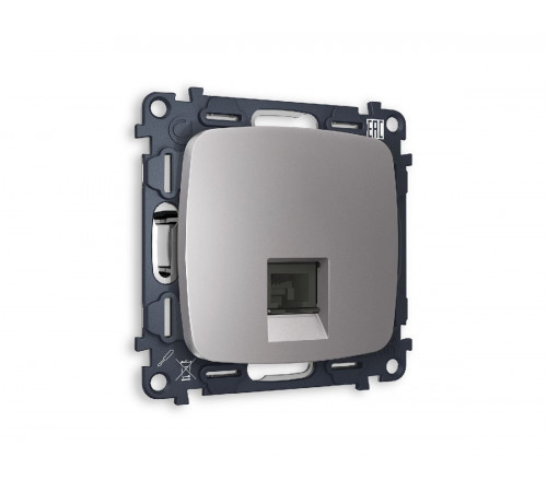 Комплект механизма телефонной розетки RJ-11(4P4C) со шторкой Ambrella Volt Omega MO512030 Комплект механизма телефонной розетки RJ-11(4P4C) со шторкой Ambrella Volt Omega MO512030