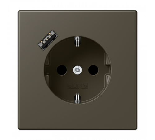 Розетка 2K+З USB Typ A Jung LC1520-18A241 Розетка 2K+З USB Typ A Jung LC1520-18A241