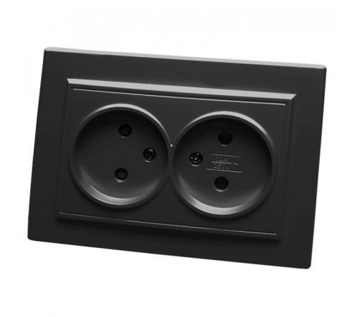 Розетка 2-местная Stekker PST10-9013-03 с защитной шторкой 39478 Розетка 2-местная Stekker PST10-9013-03 с защитной шторкой 39478