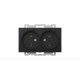 Розетка двухместная без заземления ELBI Zena Vega 609-014800-908