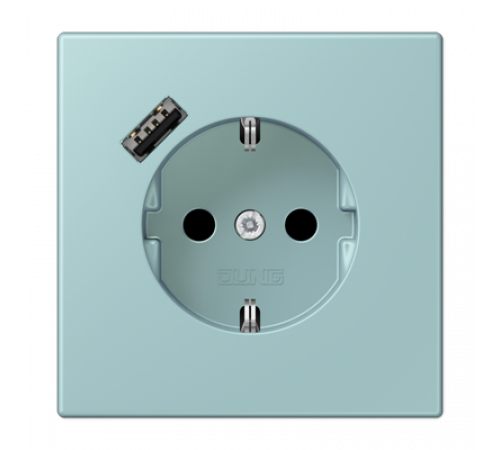 Розетка 2K+З USB Typ A Jung LC1520-18A214 Розетка 2K+З USB Typ A Jung LC1520-18A214