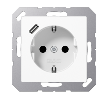 Розетка 2K+З USB Typ C Jung A1520-18CWW
