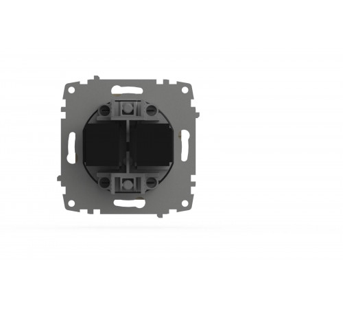 Розетка компьютерная двухместная (Cat 6) ELBI Zena Vega 609-012500-248 Розетка компьютерная двухместная (Cat 6) ELBI Zena Vega 609-012500-248