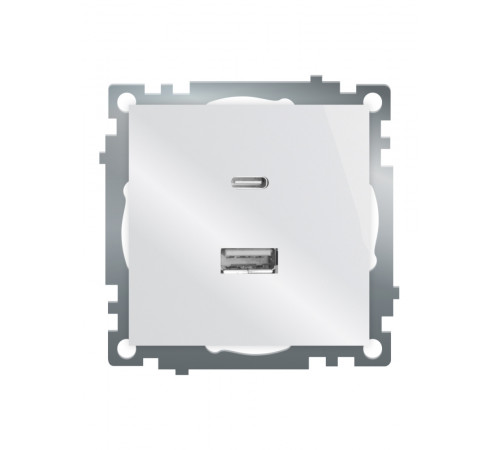 Розетка 2-местная USB + type C Stekker Катрин GLS10-7116-01 50051 Розетка 2-местная USB + type C Stekker Катрин GLS10-7116-01 50051
