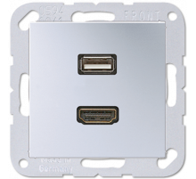 Розетка HDMI/USB Jung MAA1163AL
