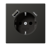 Розетка 2K+З USB Typ AC Jung AL1520-15CAAN
