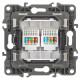 Розетка информационная двойная 2XRJ45 Эра 12-3108-04 Б0014732