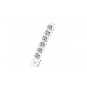 Колодка с/з 6вх с защитными шторками с включателем ELBI Myra 527-010200-602