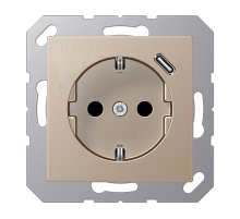 Розетка 2K+З USB Typ C Jung A1520-18CCH