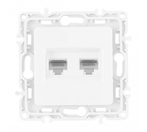 Розетка RJ45 Arte Milano 217.45-2.white Розетка RJ45 Arte Milano 217.45-2.white