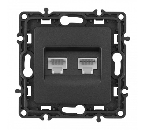Розетка RJ45 Arte Milano 217.45-2.black Розетка RJ45 Arte Milano 217.45-2.black