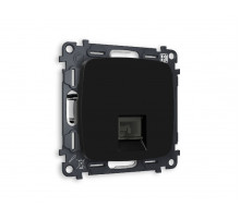 Комплект механизма телефонной розетки RJ-11(4P4C) со шторкой Ambrella Volt Omega MO812030