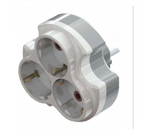 Разветвитель тройной Mono Electric белый 170-010002-003