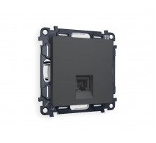 Комплект механизма телефонной розетки RJ-11(4P4C) со шторкой Ambrella Volt Alfa MA912030