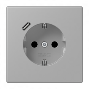 Розетка 2K+З USB Typ C Jung LC1520-18C204