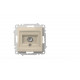 Розетка для TV с экраном (концевая) ELBI Zena Vega 609-010300-273