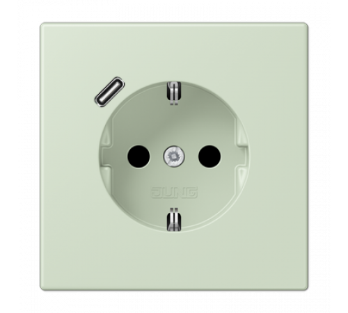 Розетка 2K+З USB Typ C Jung LC1520-18C218