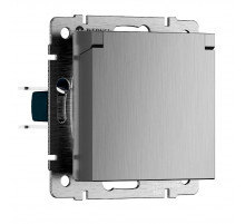 Розетка с защитной крышкой и шторками Werkel W1171209 4690389213113 a069602