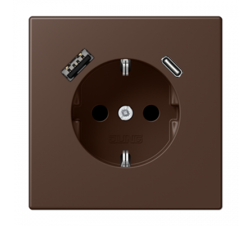 Розетка 2K+З USB Typ AC Jung LC1520-15CA239 Розетка 2K+З USB Typ AC Jung LC1520-15CA239