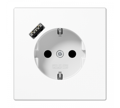 Розетка 2K+З USB Typ A Jung LS1520-18AWW Розетка 2K+З USB Typ A Jung LS1520-18AWW