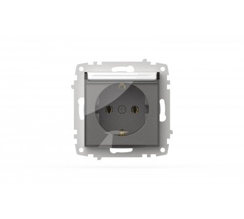 Розетка с крышкой и заземлением ELBI Zena Vega 609-015600-218 Розетка с крышкой и заземлением ELBI Zena Vega 609-015600-218