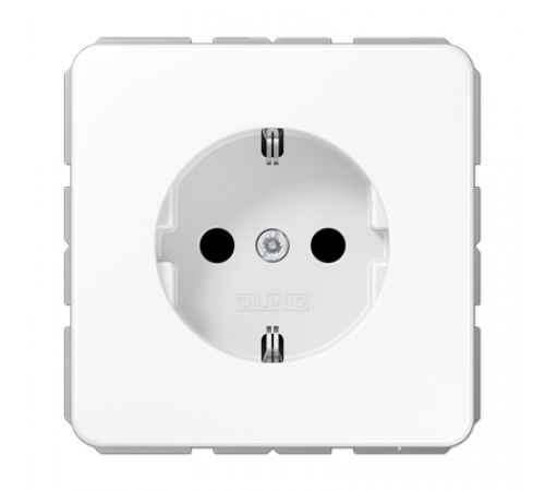 Розетка штепсельная Schuko Jung CD1520KIWW Розетка штепсельная Schuko Jung CD1520KIWW