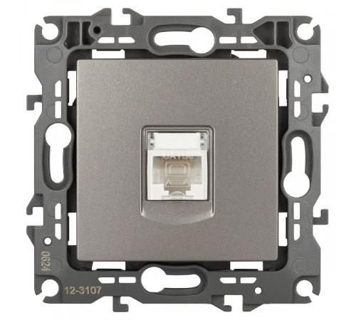 Розетка компьютерная RJ45 Эра 12-3107-16 Б0065716 Розетка компьютерная RJ45 Эра 12-3107-16 Б0065716