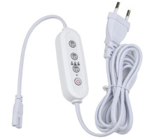 Таймер с вилкой и разъемом для фито светильника (UL-00006492) Uniel UST-E32 WHITE 2M