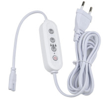 Таймер с вилкой и разъемом для фито светильника (UL-00006492) Uniel UST-E32 WHITE 2M