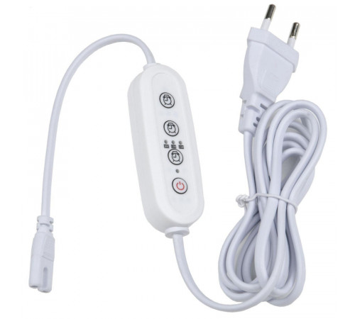 Таймер с вилкой и разъемом для фито светильника (UL-00006492) Uniel UST-E32 WHITE 2M Таймер с вилкой и разъемом для фито светильника (UL-00006492) Uniel UST-E32 WHITE 2M