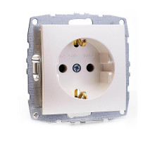 Розетка с заземлением Mono Electric Despina-Larissa 16А 250В жемчуг 500-002521-117