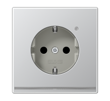 Розетка Schuko с LED подсветкой Jung AL1520-OLNW