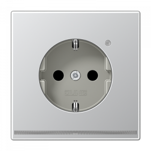 Розетка Schuko с LED подсветкой Jung AL1520-OLNW