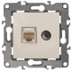 Розетка комбинированная RJ45+TV Эра 12-3110-02 Б0027442