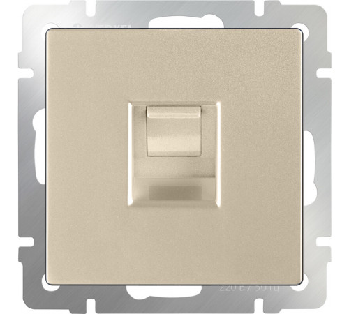 Розетка Werkel Ethernet RJ-45 шампань W1181011 4690389157479 Розетка Werkel Ethernet RJ-45 шампань W1181011 4690389157479