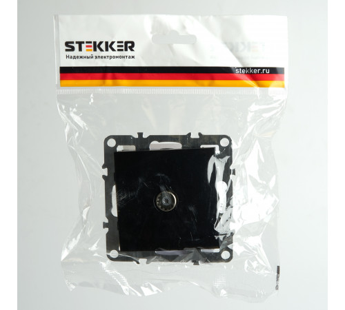 Розетка телевизионная 1-местная Stekker Эрна PST00-9108-03 49152 Розетка телевизионная 1-местная Stekker Эрна PST00-9108-03 49152