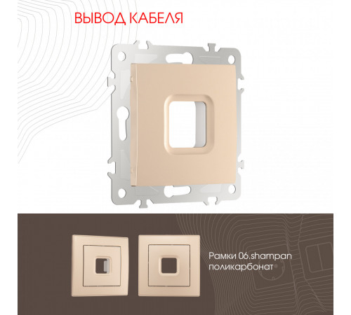 Вывод кабеля Arte Milano 206.49-1.shampan Вывод кабеля Arte Milano 206.49-1.shampan