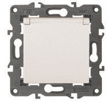 Розетка 2P+E Schuko со шторками с крышкой Эра 14-2103-02 Б0034279