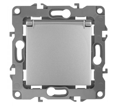 Розетка 2P+E Schuko со шторками с крышкой Эра 12-2103-03 Б0014695 Розетка 2P+E Schuko со шторками с крышкой Эра 12-2103-03 Б0014695