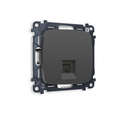 Комплект механизма телефонной розетки RJ-11(4P4C) со шторкой Ambrella Volt Omega MO912030 Комплект механизма телефонной розетки RJ-11(4P4C) со шторкой Ambrella Volt Omega MO912030