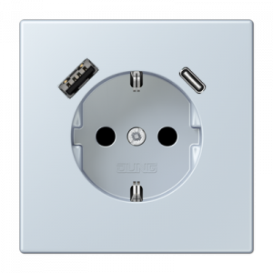Розетка 2K+З USB Typ AC Jung LC1520-15CA209