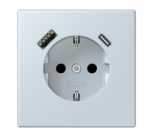 Розетка 2K+З USB Typ AC Jung LC1520-15CA209 Розетка 2K+З USB Typ AC Jung LC1520-15CA209